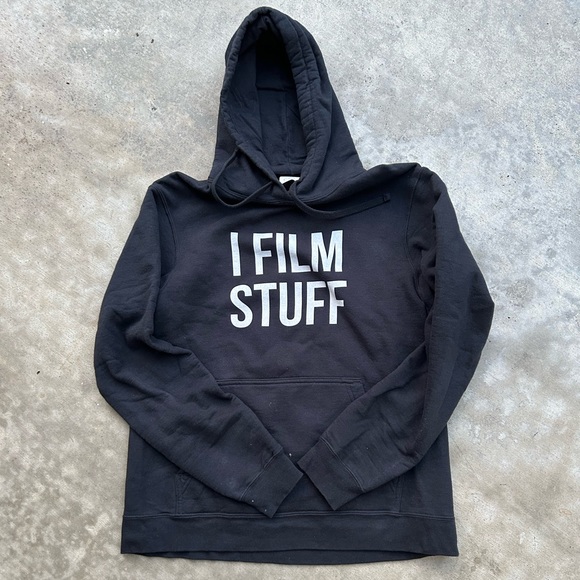 I FILM STUFF Black Hoodie Sweatshirt Medium - Picture 1 of 2
